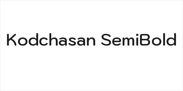 Kodchasan SemiBold Logo