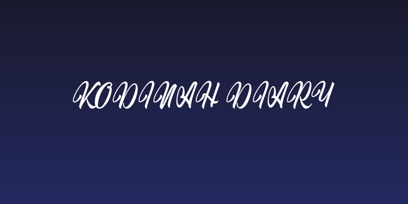 Kodinah Diary Social Header