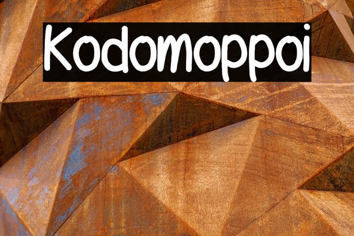 Kodomoppoi Font examples