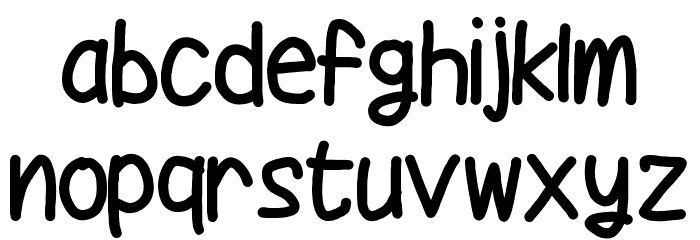 Kodomoppoi Font LOWERCASE