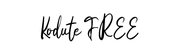 Kodute FREE  font caratteri gratis