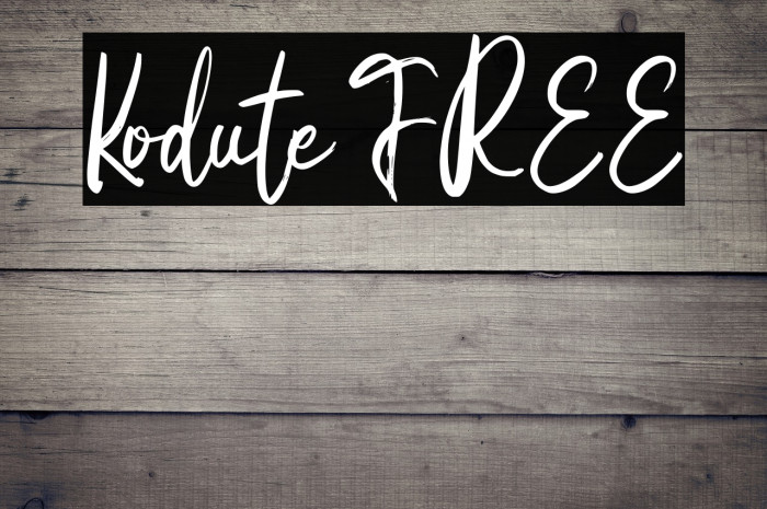 Kodute FREE Example 1
