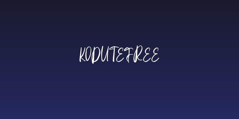 KoduteFREE Social Header