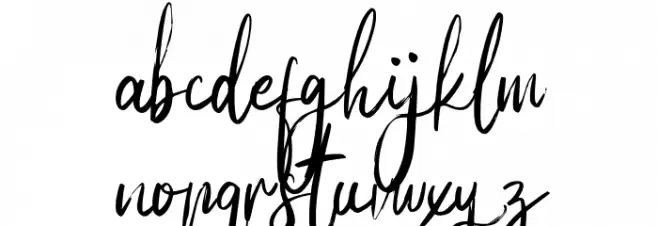 KoduteFREE Schriftart Kleinbuchstaben