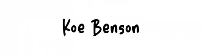 Koe Benson  Скачать бесплатные шрифты