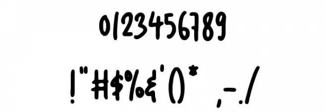 Koe Benson Font OTHER CHARS