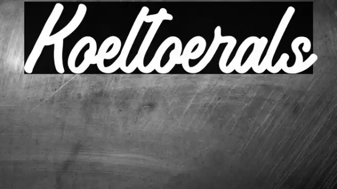 Koeltoerals Font examples
