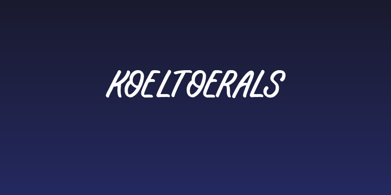 Koeltoerals Social Header