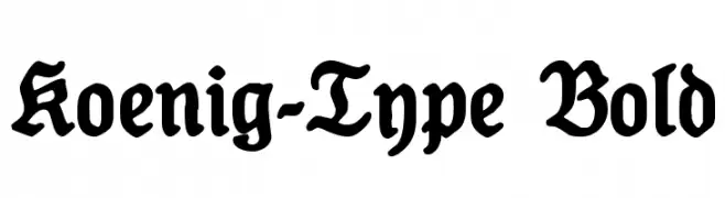 Koenig-Type Bold 