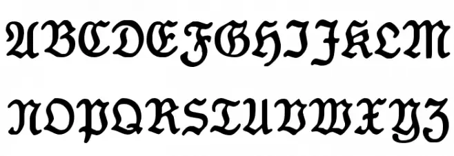 Koenig-Type Schriftart Groß