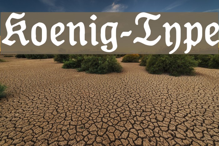 Koenig-Type Font examples
