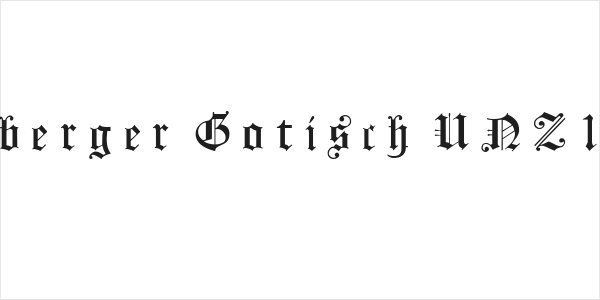 Koenigsberger Gotisch UNZ1L Italic Logo