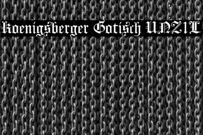Koenigsberger Gotisch UNZ1L Font examples