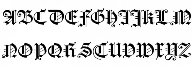 KoenigsbergerGotisch Schriftart Groß
