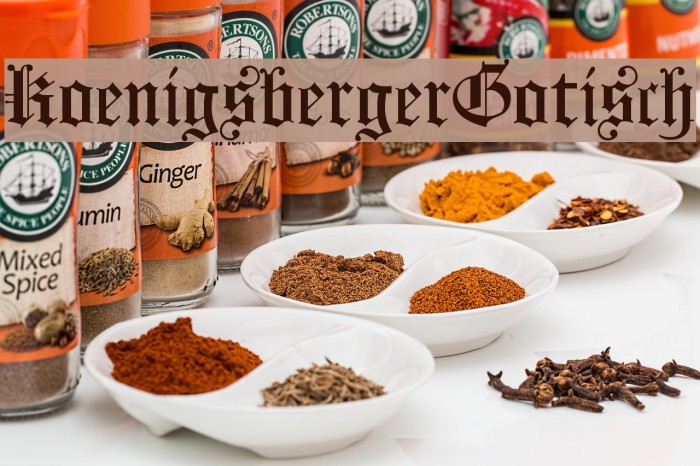 KoenigsbergerGotisch Font examples