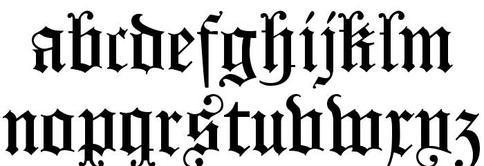 KoenigsbergerGotisch Font LOWERCASE