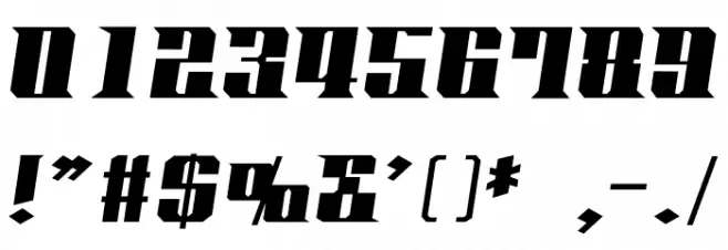 Koenshaku ExtraBold Oblique خط محارف أخرى
