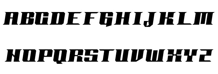Koenshaku ExtraBold Oblique Font UPPERCASE