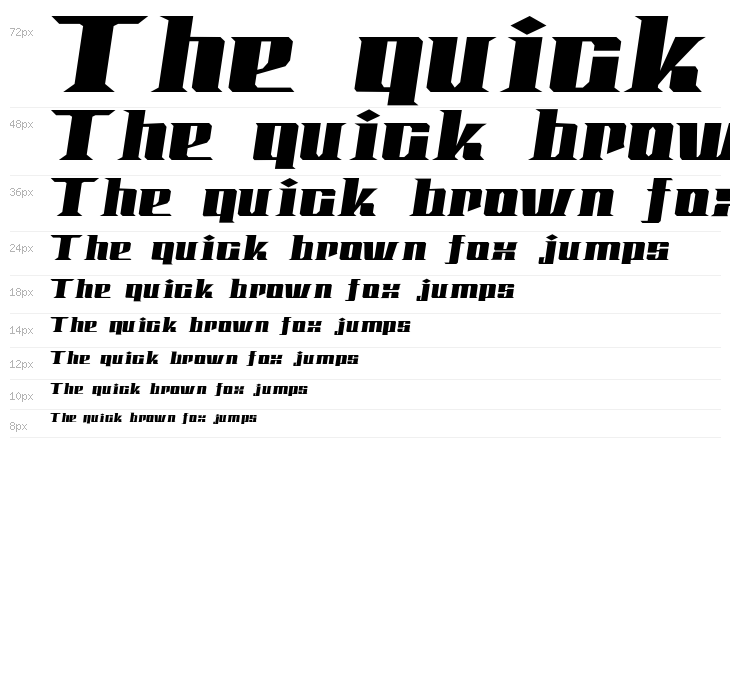 Koenshaku ExtraBold Oblique Waterfall