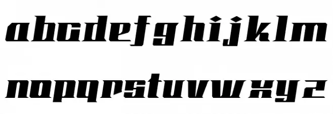 Koenshaku ExtraBold Oblique Caratteri MINUSCOLO