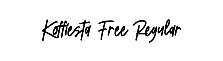 Koffiesta Free Regular  baixar fontes gratis
