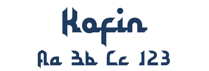 Kofin Font Preview