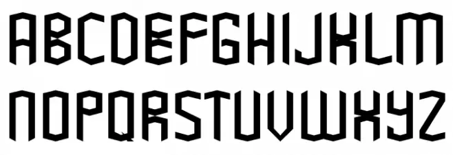 Kogapunk Schriftart Groß