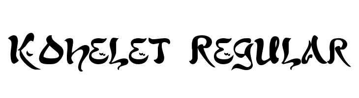 Kohelet Regular  नि: शुल्क फ़ॉन्ट्स डाउनलोड