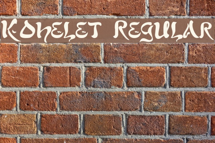 Kohelet Regular Font examples