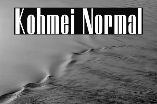 Kohmei Normal Schriftart examples