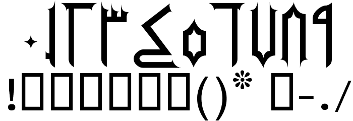 Kohnah Font OTHER CHARS