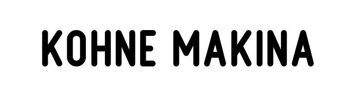 Kohne Makina  フリーフォントのダウンロード