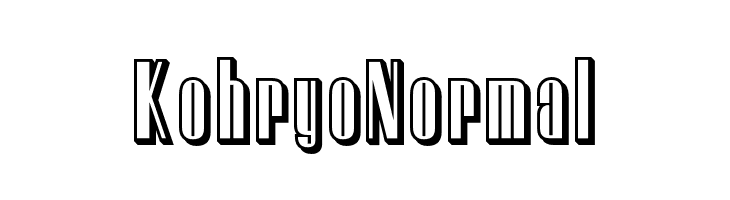 Kohryo Normal  baixar fontes gratis