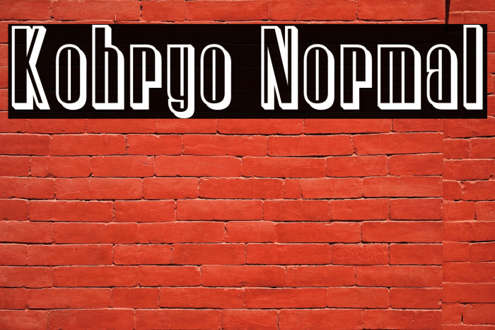 Kohryo Normal Example 1