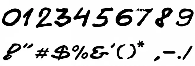 Kokan Font OTHER CHARS