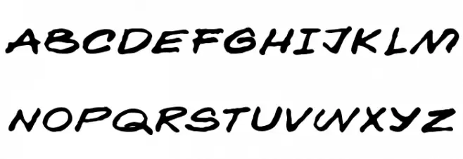 Kokan Font UPPERCASE