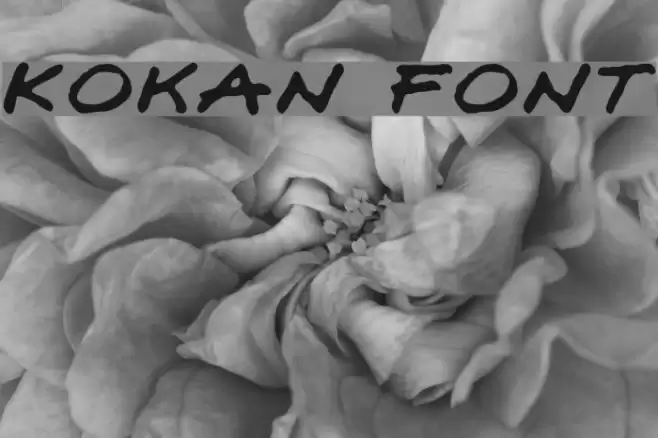 Kokan Font examples