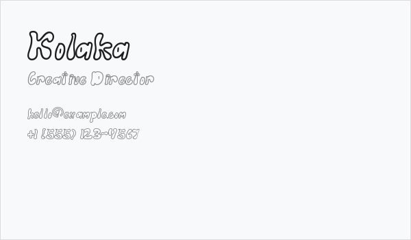 Kolaka Business Card
