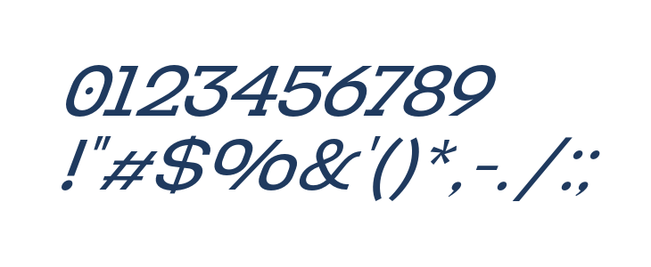 Kolbano regular Italic Other Characters