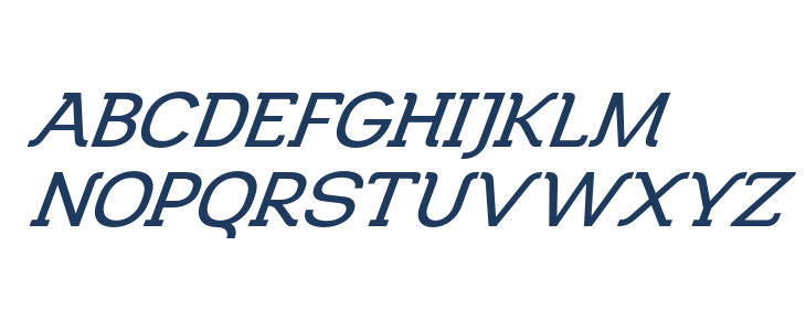 Kolbano regular Italic Uppercase