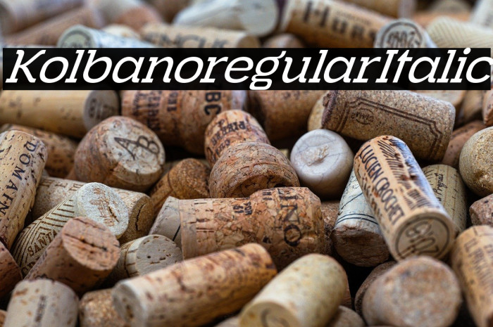 Kolbano regular Italic Example 3