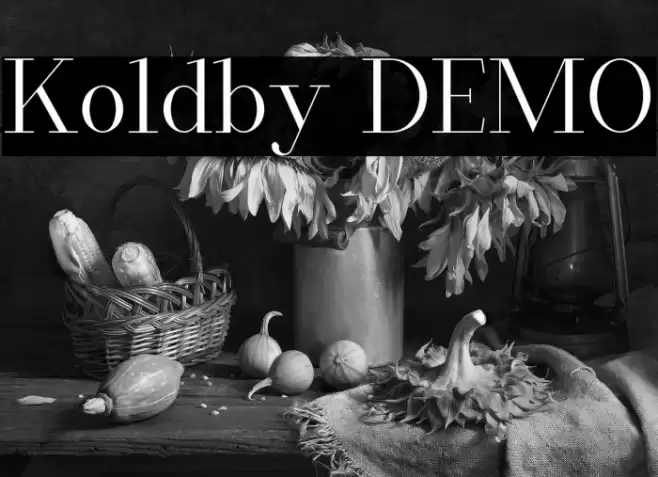 Koldby DEMO Font examples