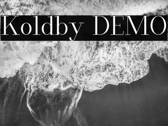 Koldby DEMO Font examples