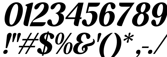 Kolgimba Italic Font OTHER CHARS