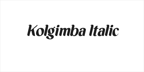 Kolgimba Italic Logo
