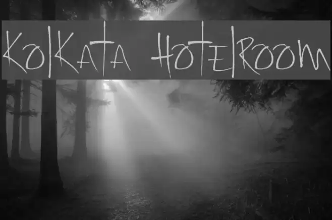 Kolkata Hotelroom Font examples