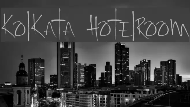 Kolkata Hotelroom Font examples