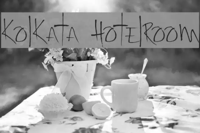 Kolkata Hotelroom Font examples