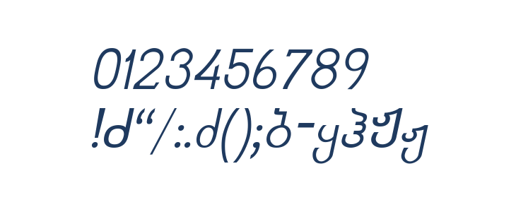 Kolkhety-ITV Italic Other Characters