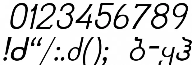 Kolkhety-ITV Italic Font OTHER CHARS